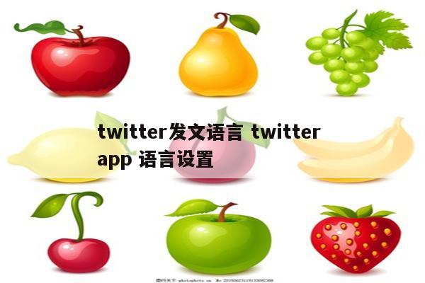 twitter发文语言 twitter app 语言设置