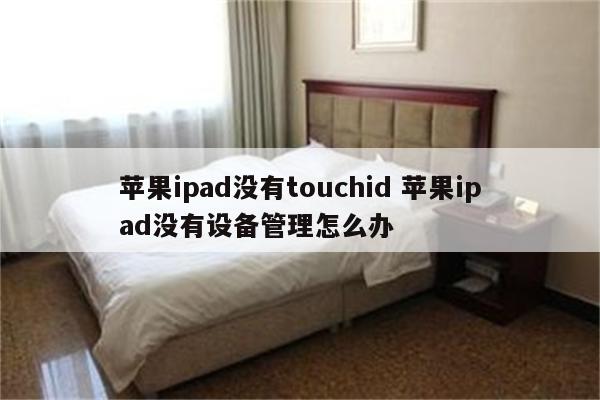 苹果ipad没有touchid 苹果ipad没有设备管理怎么办