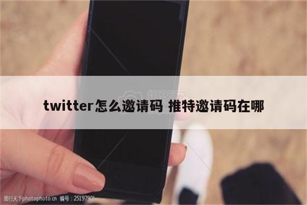 twitter怎么邀请码 推特邀请码在哪