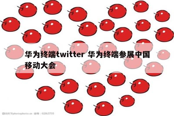 华为终端twitter 华为终端参展中国移动大会