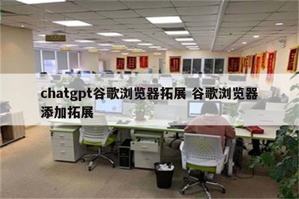 chatgpt谷歌浏览器拓展 谷歌浏览器添加拓展