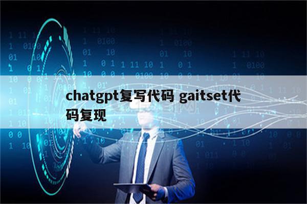 chatgpt复写代码 gaitset代码复现