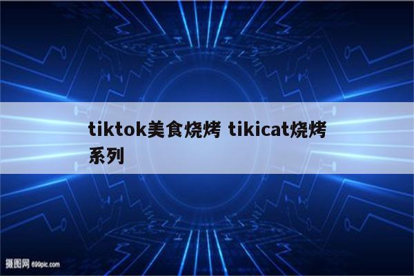 tiktok美食烧烤 tikicat烧烤系列