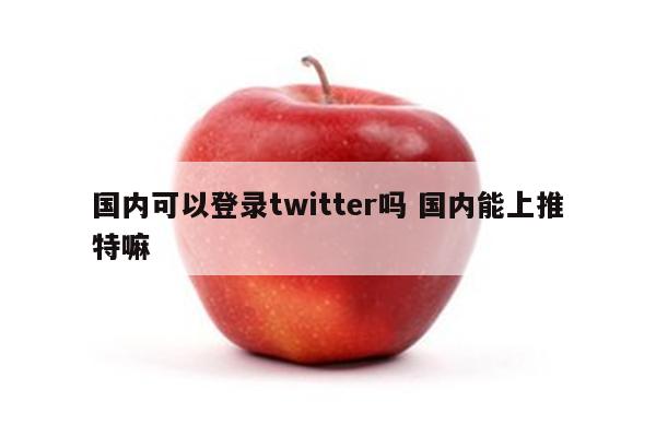 国内可以登录twitter吗 国内能上推特嘛