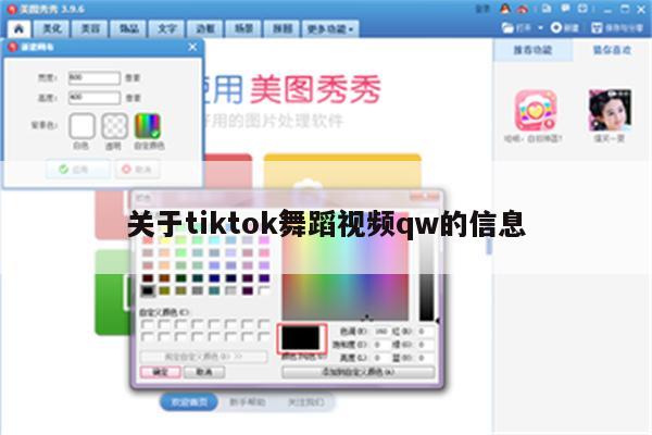 关于tiktok舞蹈视频qw的信息