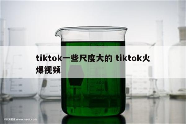 tiktok一些尺度大的 tiktok火爆视频