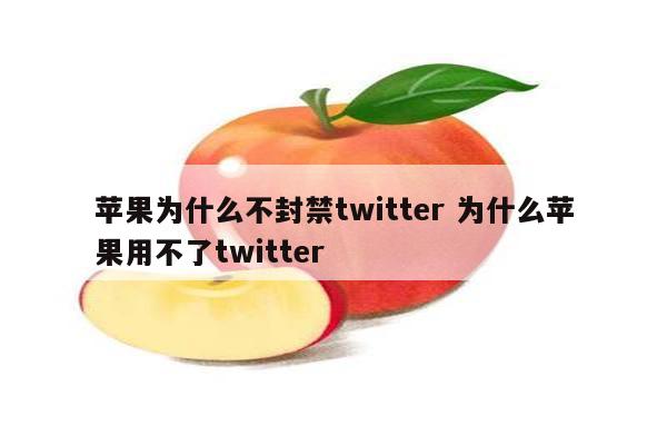 苹果为什么不封禁twitter 为什么苹果用不了twitter