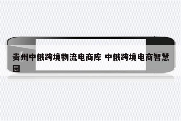 贵州中俄跨境物流电商库 中俄跨境电商智慧园