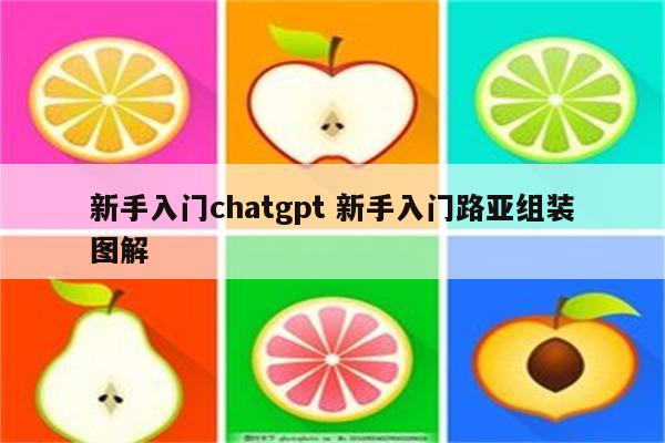 新手入门chatgpt 新手入门路亚组装图解