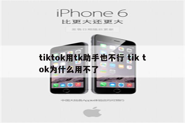 tiktok用tk助手也不行 tik tok为什么用不了