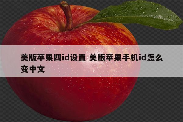 美版苹果四id设置 美版苹果手机id怎么变中文