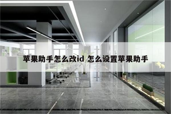 苹果助手怎么改id 怎么设置苹果助手