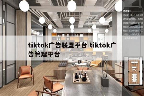 tiktok广告联盟平台 tiktok广告管理平台