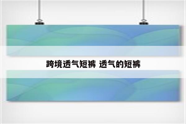 跨境透气短裤 透气的短裤