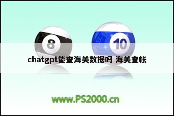 chatgpt能查海关数据吗 海关查帐