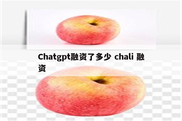 Chatgpt融资了多少 chali 融资