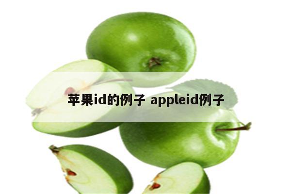 苹果id的例子 appleid例子