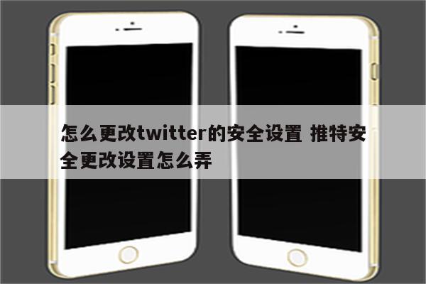 怎么更改twitter的安全设置 推特安全更改设置怎么弄