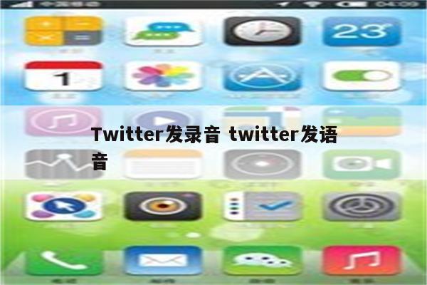 Twitter发录音 twitter发语音