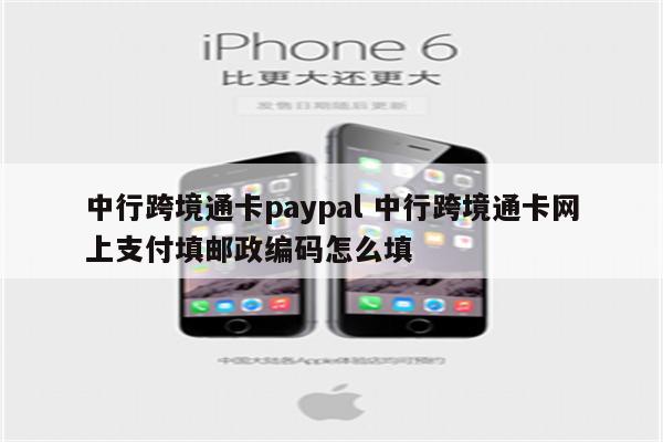 中行跨境通卡paypal 中行跨境通卡网上支付填邮政编码怎么填