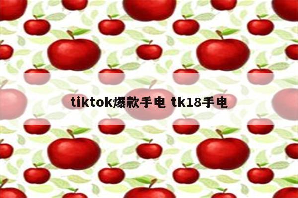 tiktok爆款手电 tk18手电