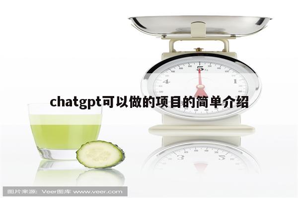 chatgpt可以做的项目的简单介绍