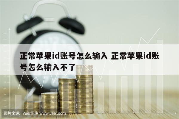 正常苹果id账号怎么输入 正常苹果id账号怎么输入不了