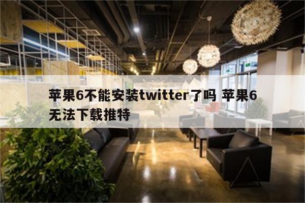 苹果6不能安装twitter了吗 苹果6无法下载推特