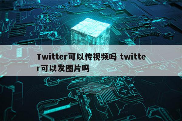 Twitter可以传视频吗 twitter可以发图片吗