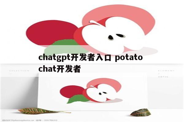 chatgpt开发者入口 potato chat开发者