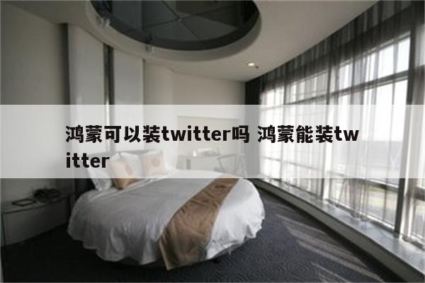 鸿蒙可以装twitter吗 鸿蒙能装twitter