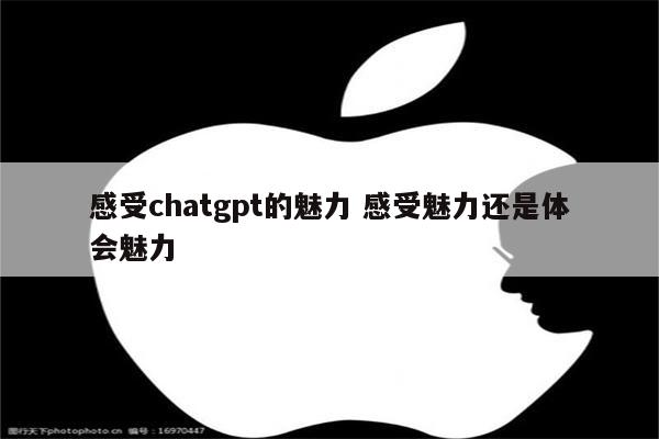 感受chatgpt的魅力 感受魅力还是体会魅力