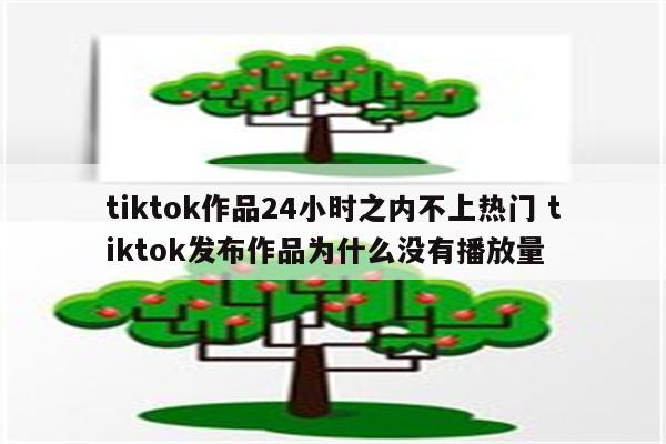 tiktok作品24小时之内不上热门 tiktok发布作品为什么没有播放量