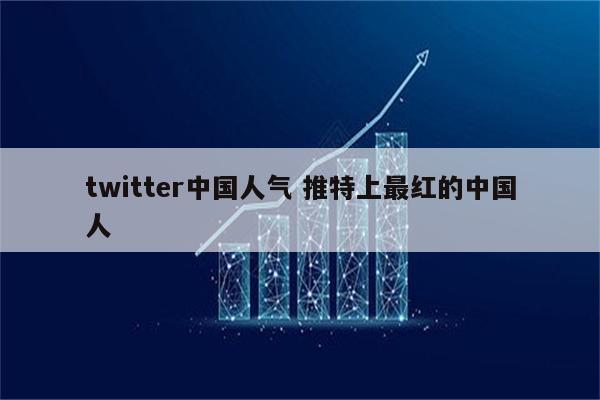 twitter中国人气 推特上最红的中国人