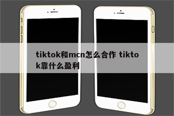 tiktok和mcn怎么合作 tiktok靠什么盈利