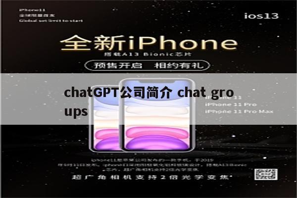 chatGPT公司简介 chat groups