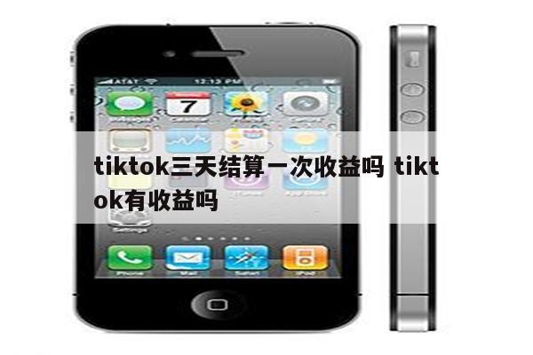 tiktok三天结算一次收益吗 tiktok有收益吗