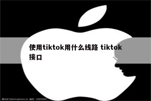 使用tiktok用什么线路 tiktok接口