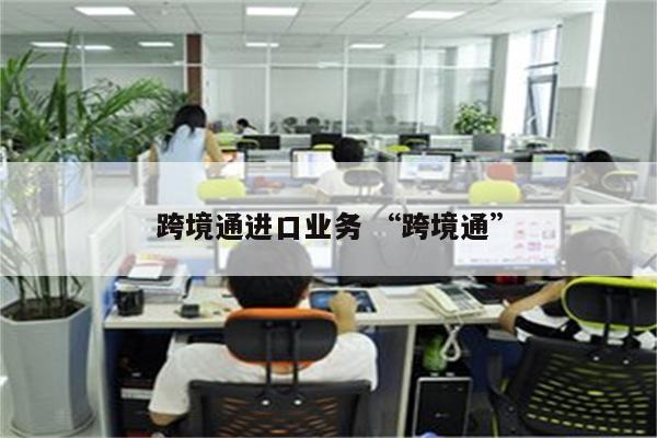 跨境通进口业务 “跨境通”