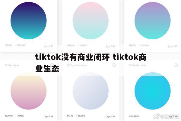 tiktok没有商业闭环 tiktok商业生态