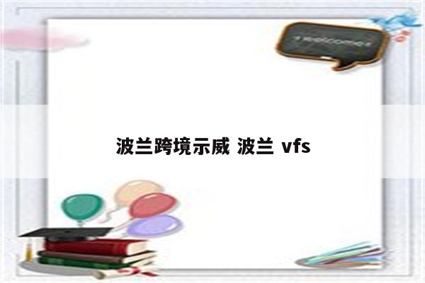 波兰跨境示威 波兰 vfs