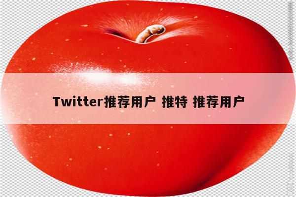 Twitter推荐用户 推特 推荐用户