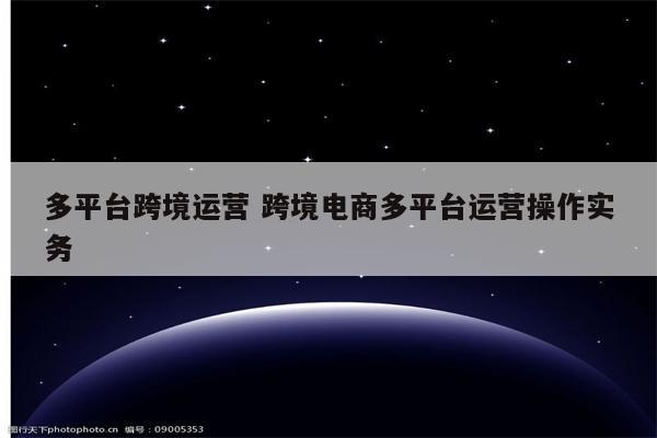 多平台跨境运营 跨境电商多平台运营操作实务