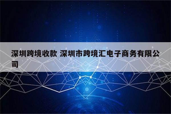 深圳跨境收款 深圳市跨境汇电子商务有限公司