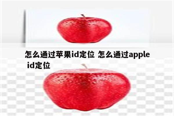 怎么通过苹果id定位 怎么通过apple id定位