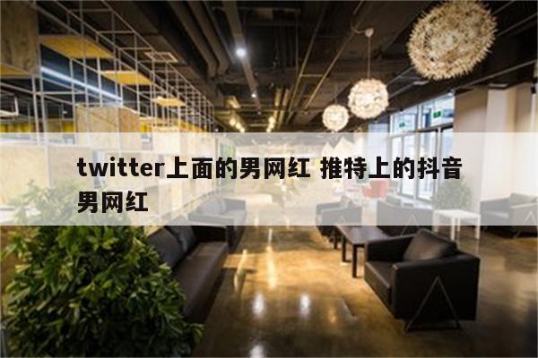 twitter上面的男网红 推特上的抖音男网红