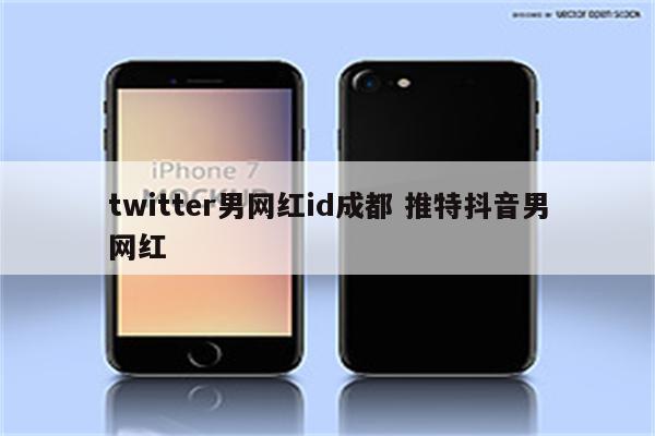 twitter男网红id成都 推特抖音男网红