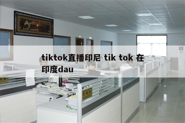 tiktok直播印尼 tik tok 在印度dau