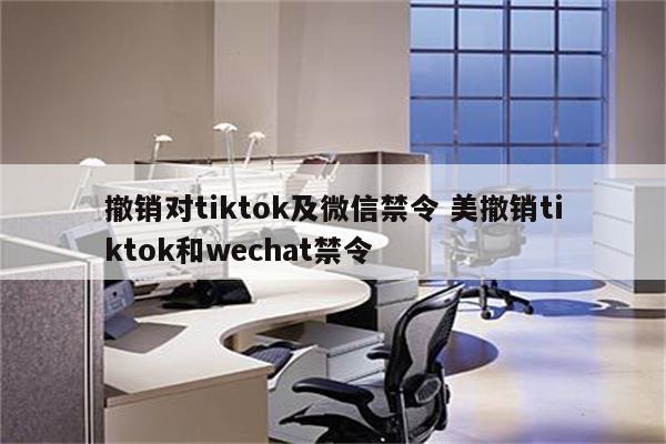 撤销对tiktok及微信禁令 美撤销tiktok和wechat禁令