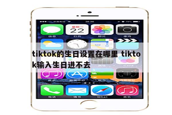 tiktok的生日设置在哪里 tiktok输入生日进不去